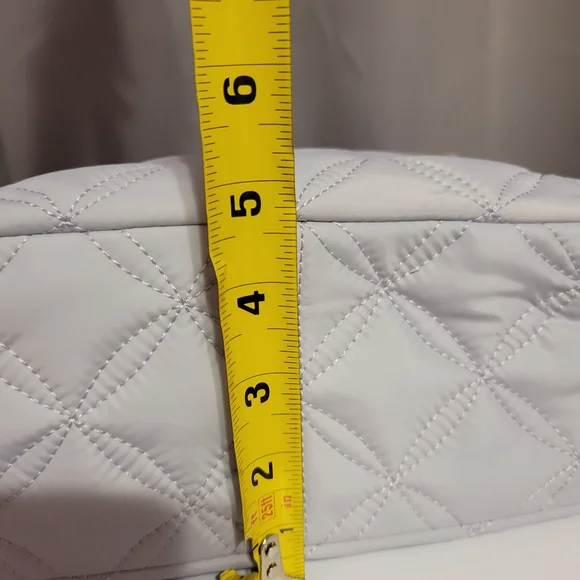 KATE SPADE NY MEDIUM QUILTED TOTE BAG WITH CROSSBODY STRAP POWDER BLUE COLOR BNW - Picture 8 of 12